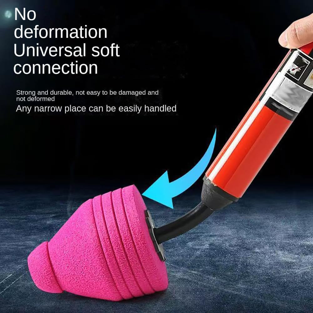 High Pressure Toilet Flush, Toilet Snake, Toilet Air Plunger, Toilet Air Flush, Heavy Duty Toilet Flush, Bathroom Kitchen Tub Plumbing Cleaning Tool (2)
