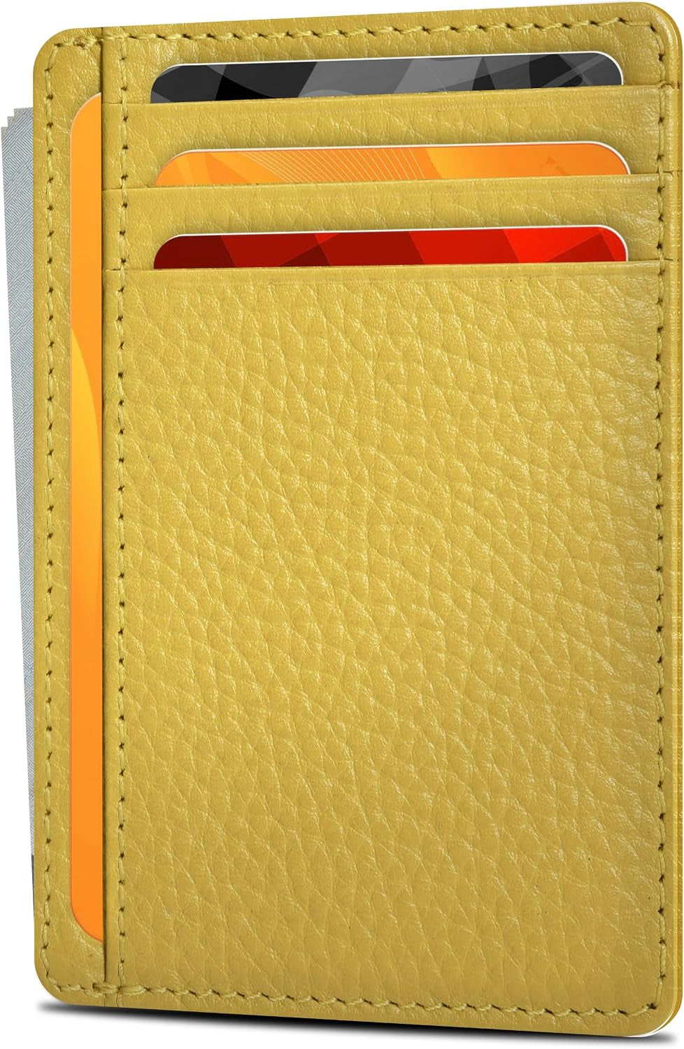 Viral Vault Slim Leather Wallet — Minimalist RFID-Blocking Front Pocket Card Holder