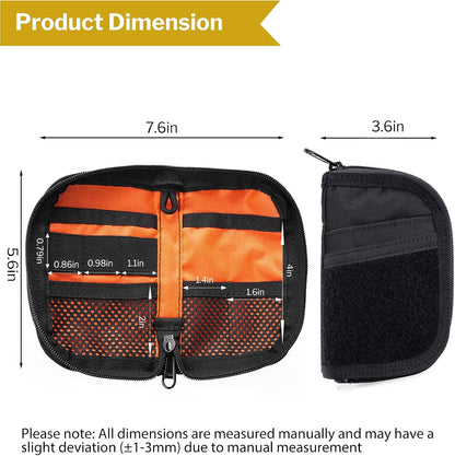 Viral Vault VE10 Compact EDC Organizer Pouch — 500D Fabric, YKK Zipper & Multi-Pocket Storage