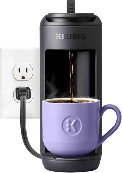 Keurig K-Mini Mate Single Serve Coffee Maker – Ultra-Compact 4” Width, Travel Mug Friendly, Ideal Holiday Gift for Small Spaces, Black