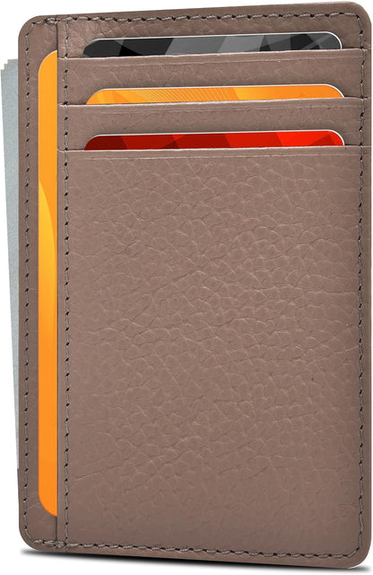 Viral Vault Slim Leather Wallet — Minimalist RFID-Blocking Front Pocket Card Holder