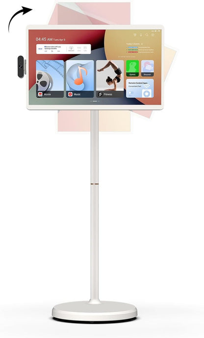 Apolosign 32'' UHD 4K Smart Portable TV 2Nd Gen, 16(8+8) GB RAM+256GB, Android 16, Edla-Certified, Portable Touch Screen Monitor, Built-In 15000Mah Battery, Full Swivel Rotation, Voice Remote Control