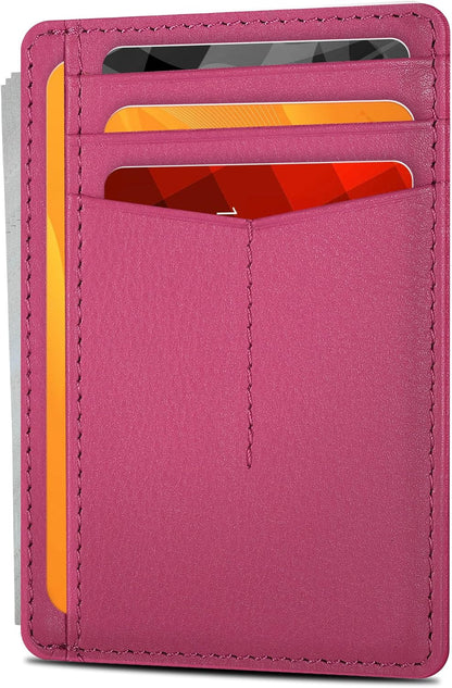Viral Vault Slim Leather Wallet — Minimalist RFID-Blocking Front Pocket Card Holder