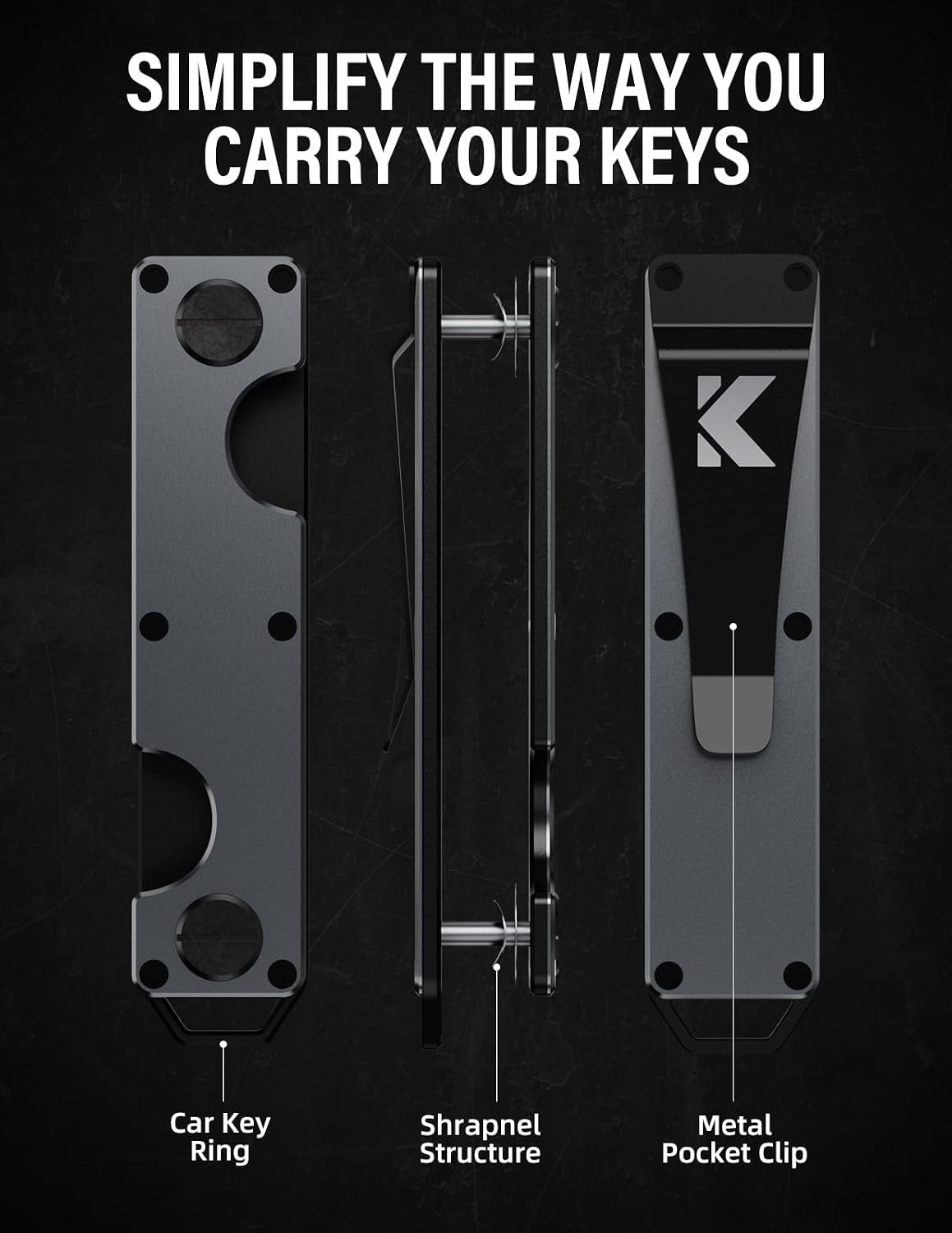 Viral Vault Compact Metal Key Organizer — Holds 8–10 Keys