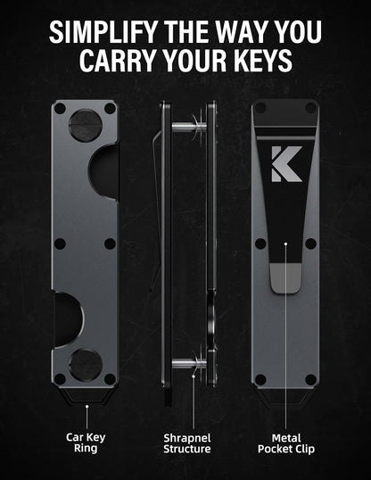 Viral Vault Compact Metal Key Organizer — Holds 8–10 Keys
