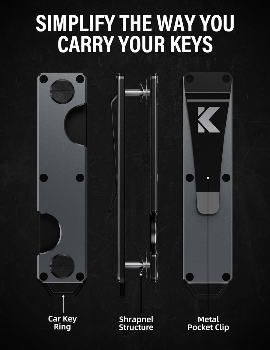Viral Vault Compact Metal Key Organizer — Holds 8–10 Keys