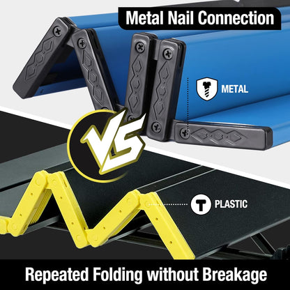 VILLEY Portable Mini Folding Beach Table, Ultralight Aluminum Side Table with Carry Bag for Camping, Picnics, and Outdoor Activities