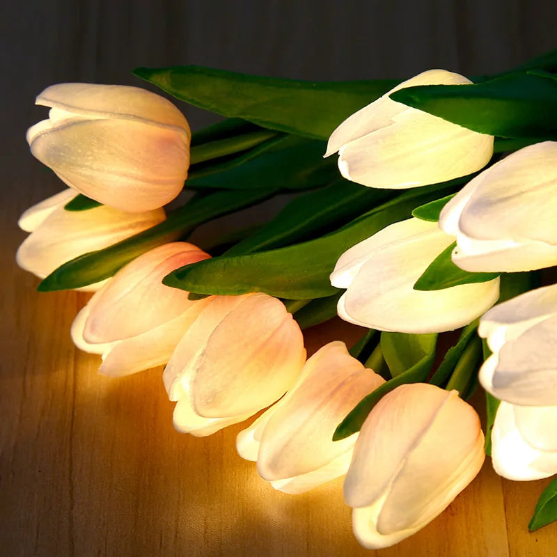 Vault Bloom™ LED Tulip Lamp Night Simulation Flower Atmosphere Desk Light Room Table Decoration Lamp Gift for Girl Friend