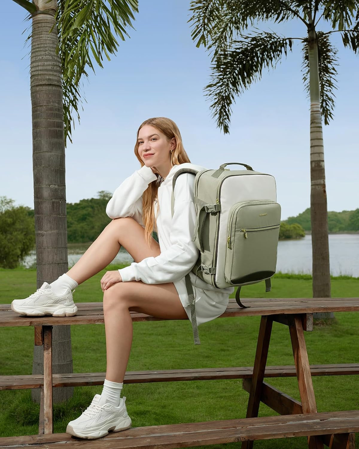 40L Travel Backpack for Women & Men, Airline Approved Carry on Luggage with 3 Packing Cubes, TSA Overnight Bags, Waterproof Personal Item Bag, Weekender Essentials Backpacks Fits 17" Laptop