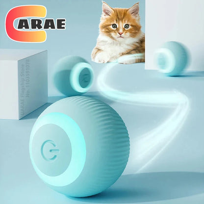 Vault Pet Finds™ Smart Interactive Rolling Cat Ball Cat Interactive Ball Electric Automatic Rolling Ball Smart Toys for Cats Smart Cat Toy Rotating Ball Cat Game Accessories