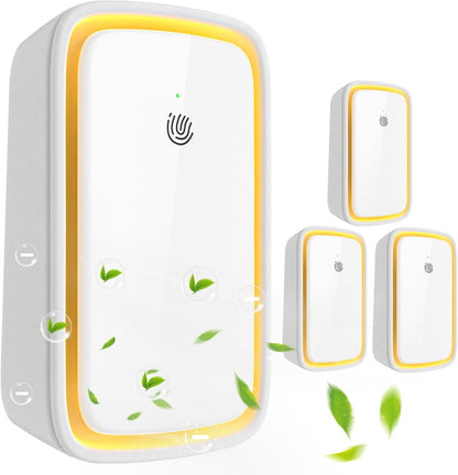 Vault Pure Air Ionizers for Home, Plug in Negative Ion for Bedroom, Study, Office, Gym, Hotel, Kitchen, Mini Air Cleaner (4 Pack)