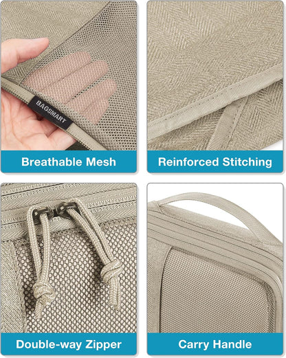 6-Piece Compression Packing Cubes Set – Space-Saving Travel Organizers