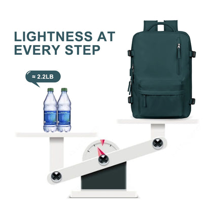 Large Backpack Women, Carry on Backpack,Hiking Backpack Waterproof Outdoor Sports Rucksack Casual Daypack School Bag Fit 14 Inch Laptop with USB Charging Port Shoes Compartment