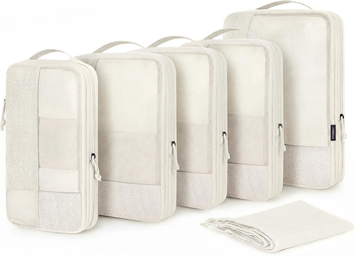 Viral Vault Compression Packing Cubes — 6-Piece Travel Organizer Set