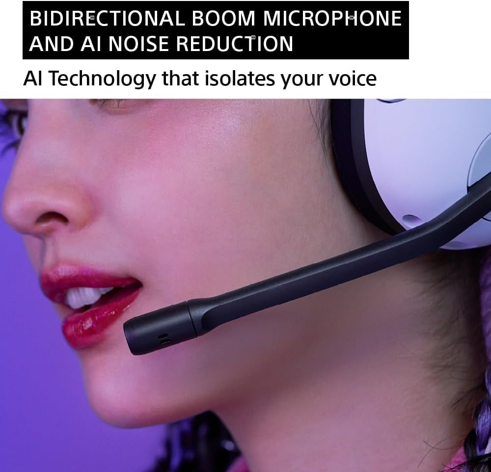 Sony INZONE H5 Wireless Gaming Headset, 360 Spatial Sound, Works with PC, PS5, 28 Hour Battery, 2.4Ghz Wireless and 3.5Mm Audio Jack, WH-G500 White