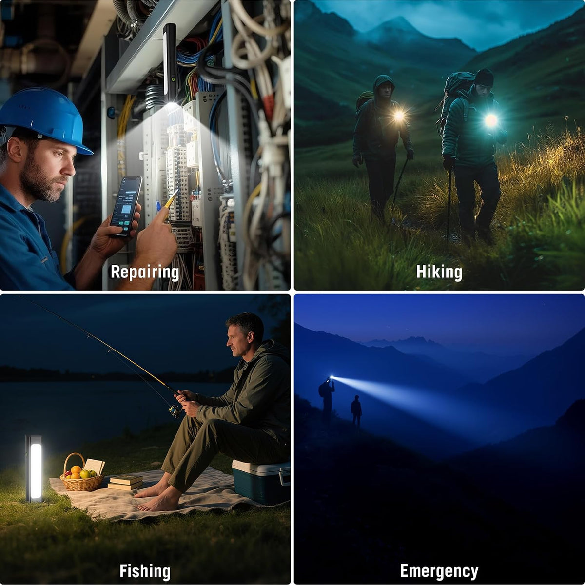 **Viral Vault 1200-Lumen Rechargeable EDC Flashlight — 9 Lighting Modes, Magnetic Base & USB-C Charging**