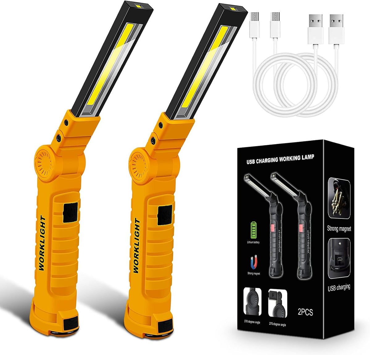 Viral Vault Flex Beam Rechargeable Magnetic Work Light