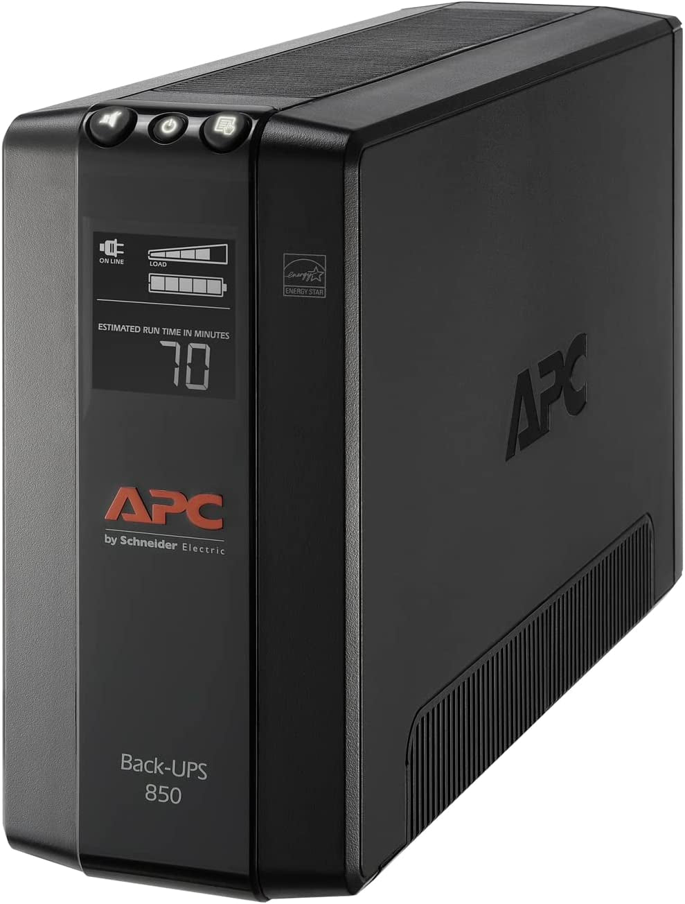 APC Back-Ups Pro 850VA UPS, 510W Battery Backup & Surge Protector, AVR, 8 Outlets (NEMA 5-15R), LCD Display, BX850M Uninterruptible Power Supply for Computers, Wi-Fi Routers, Home Office Electronics
