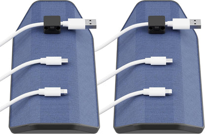 Viral Vault Magnetic Cable Holder — Weighted Base & 3 Magnetic Cable Clips