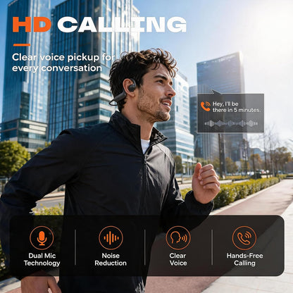 E12 Bone Conduction Headphones with Camera, Open-Ear, Comfort Fit, Hi-Fi | Hands-Free POV Camera, AI Translation & Smart Conversation, Wireless Bluetooth Sport Earphones with App for Running & Travel