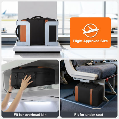 Exquisite Travel Laptop Backpack, Flight Approved Size Carry on Bag (25L)