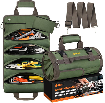 Viral Vault™ Tool Roll Pro — Portable Roll-Up Tool Organizer