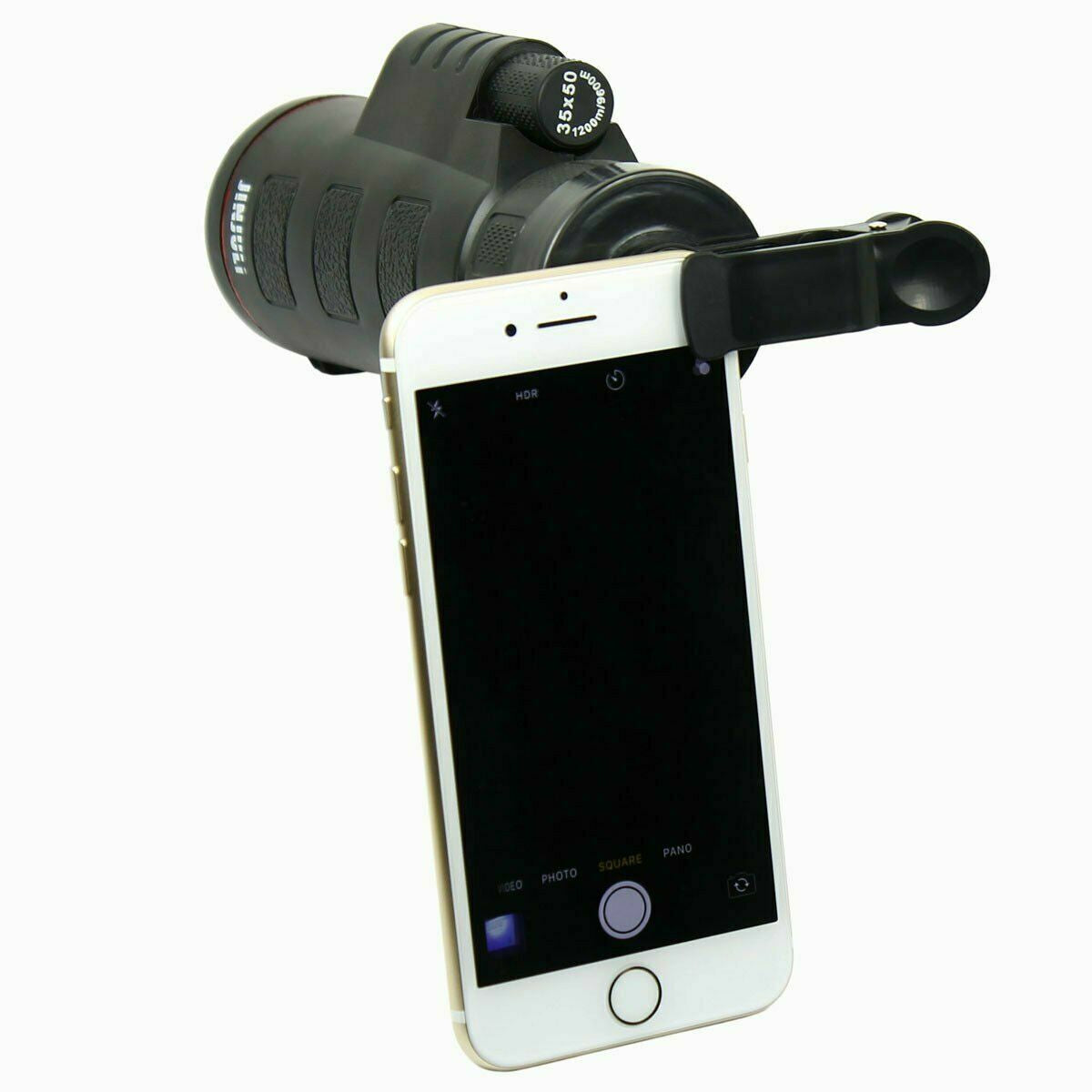 35x50 HD Monocular Telescope for Smartphone – High Power 35X Zoom with Universal Phone Adapter, Low Light Vision & 50mm Lens for Hunting, Hiking & Travel