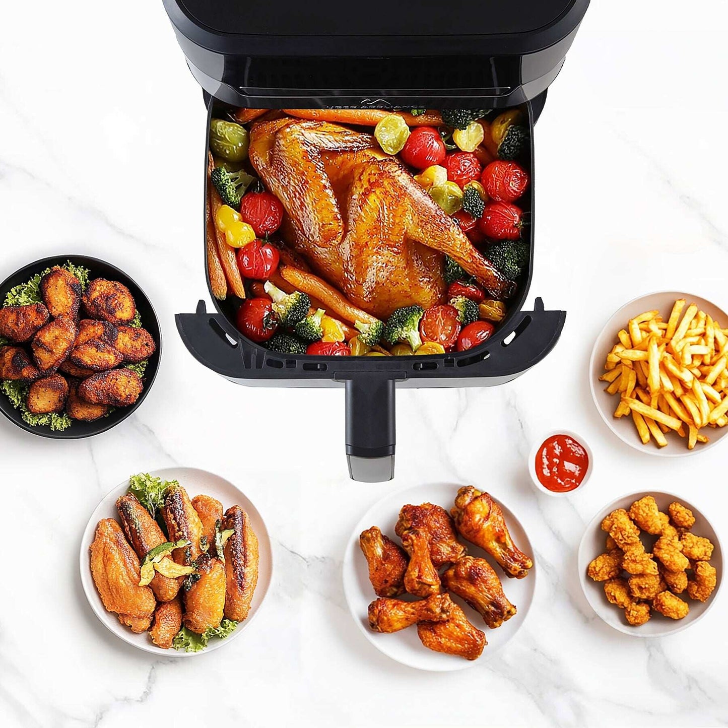 Uber Appliance Air Fryer XL 7 Quart – Digital Ceramic Non Stick Air Fryer