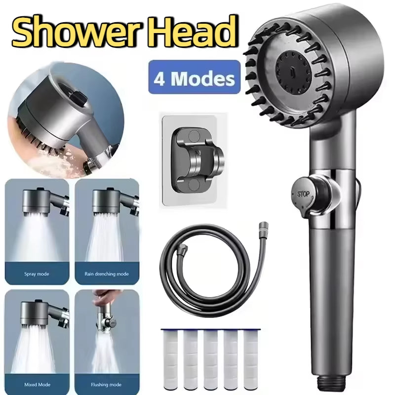 Vault Pressure Pro™  Shower Head Kit / High Pressure Shower Head High Pressure Bathroom Shower 3Mode Adjustable Spray with Massage Water Filter 2026
