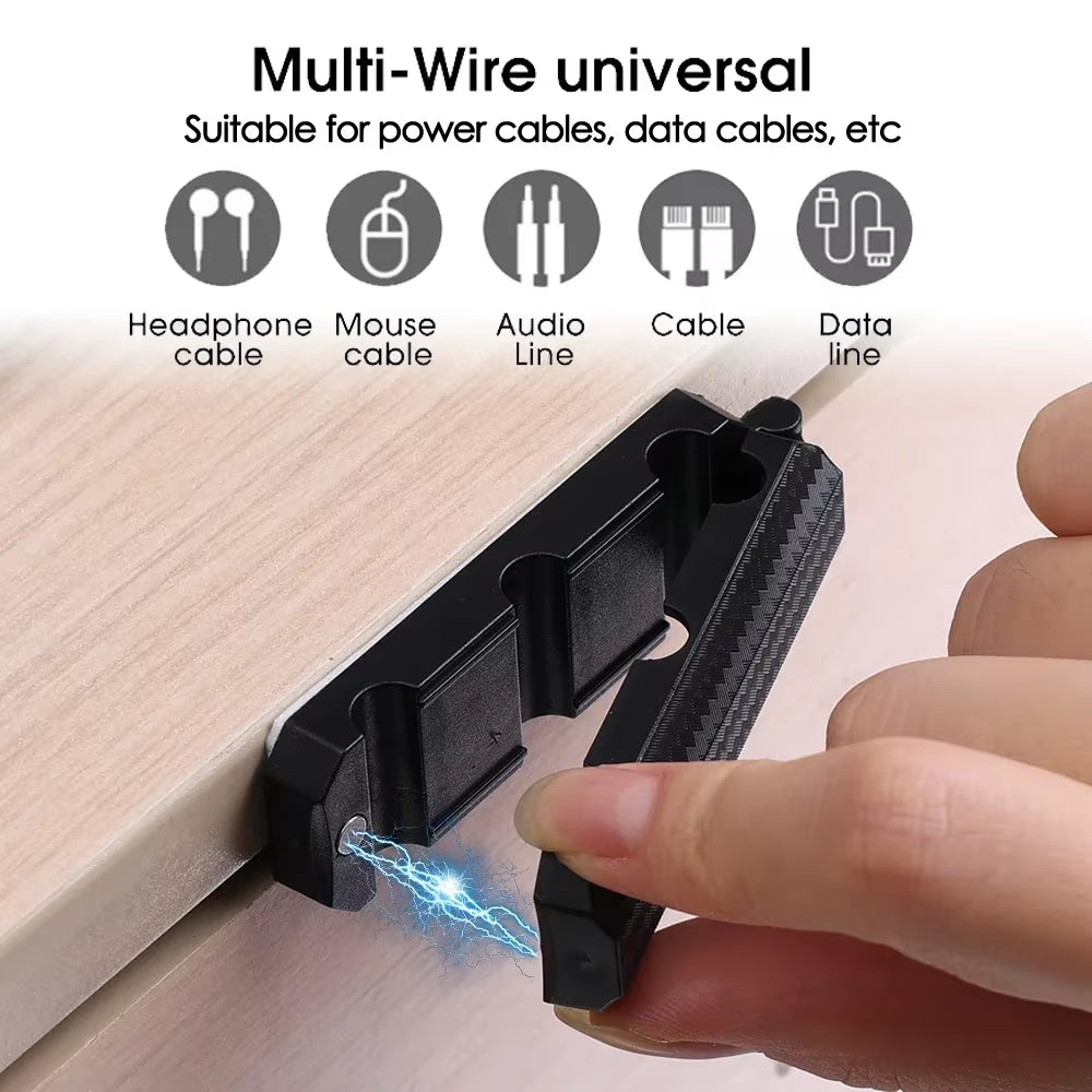 Viral Vault Magnetic Cable Organizer — Tangle-Free Desk & Charging Cable Holder