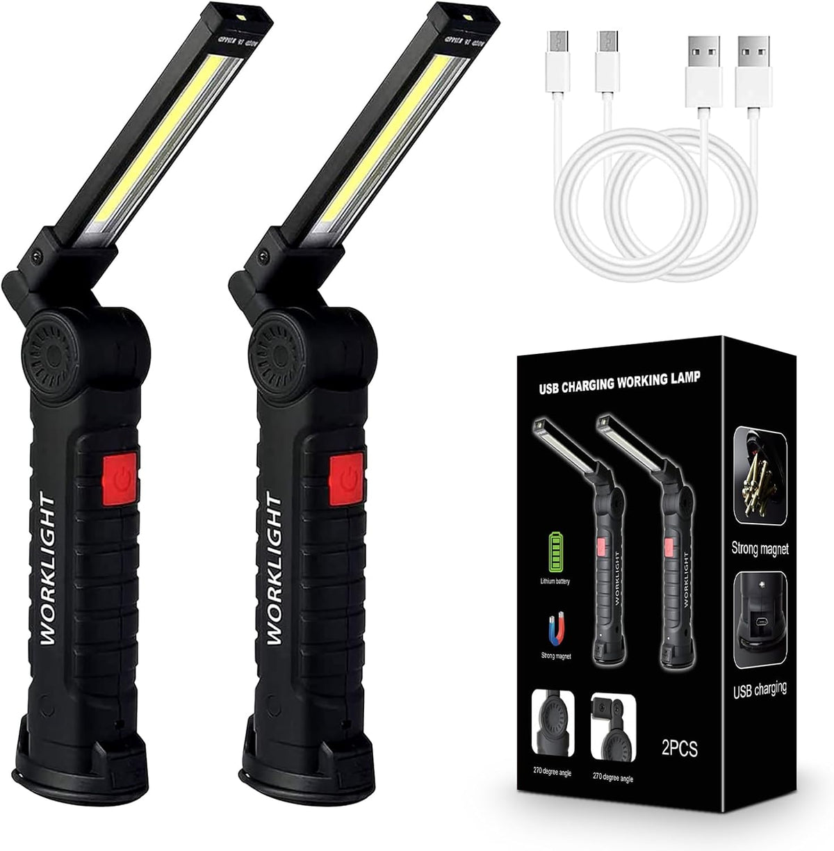 Viral Vault Flex Beam Rechargeable Magnetic Work Light