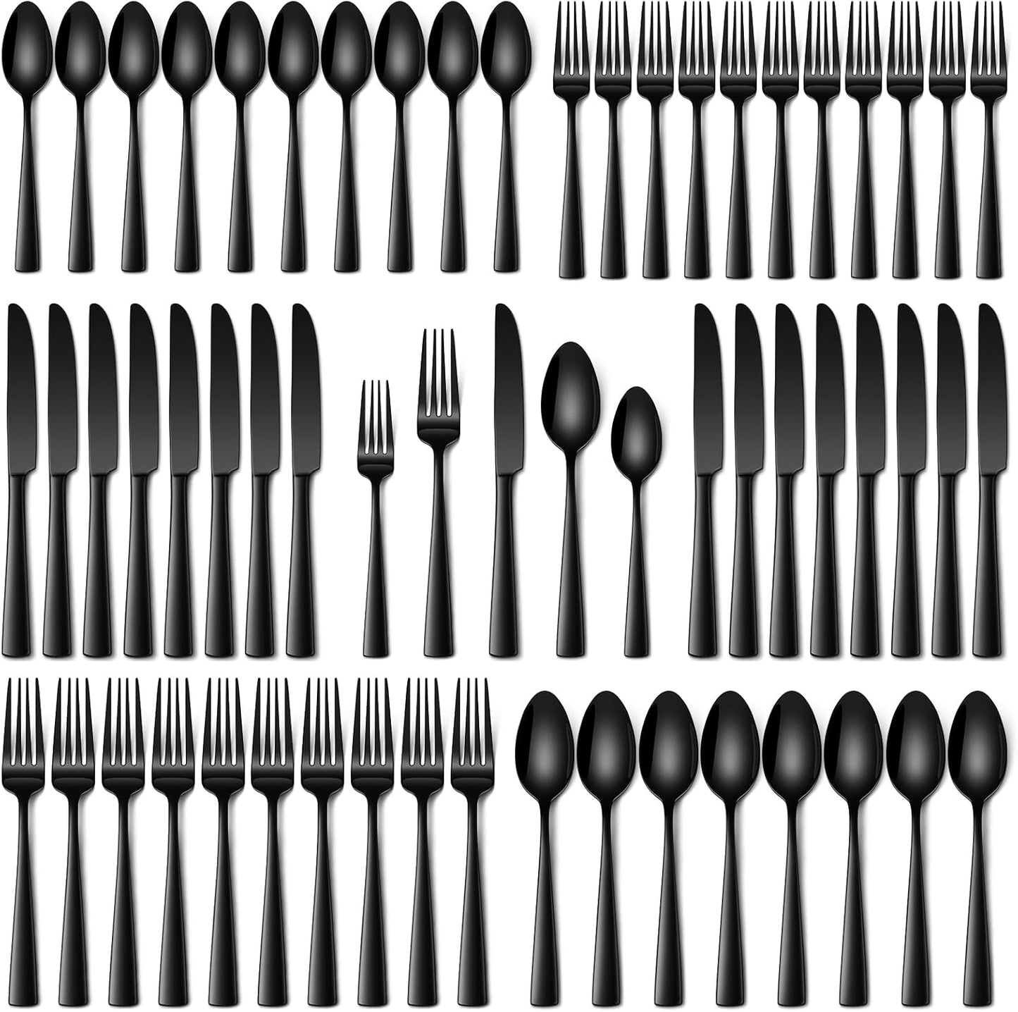 Stapava 20 Piece Silverware Set, Food-Grade Stainless Steel Flatware Sets for 4 Mirror Polished Cutlery Utensil Sets Include Dinner Knives Spoons and Forks Set Dishwasher Safe for Home Restaurant