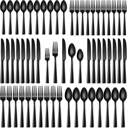 Stapava 20 Piece Silverware Set, Food-Grade Stainless Steel Flatware Sets for 4 Mirror Polished Cutlery Utensil Sets Include Dinner Knives Spoons and Forks Set Dishwasher Safe for Home Restaurant
