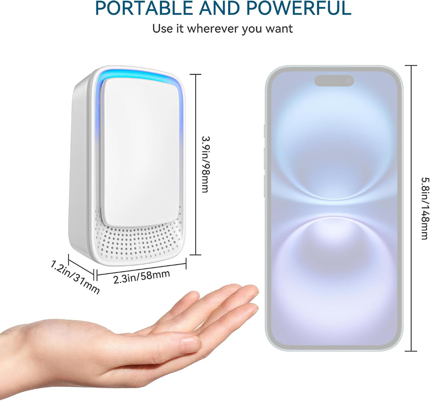 Vault Pure Air Ionizers for Home, Plug in Negative Ion for Bedroom, Study, Office, Gym, Hotel, Kitchen, Mini Air Cleaner (4 Pack)