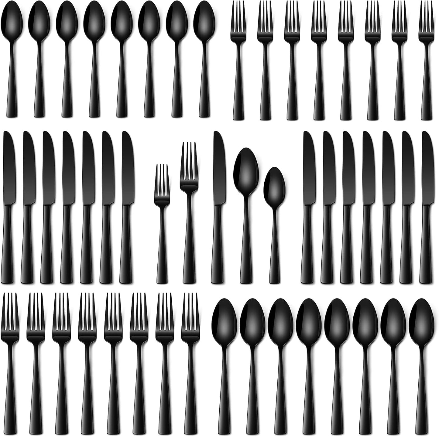 Stapava 20 Piece Silverware Set, Food-Grade Stainless Steel Flatware Sets for 4 Mirror Polished Cutlery Utensil Sets Include Dinner Knives Spoons and Forks Set Dishwasher Safe for Home Restaurant