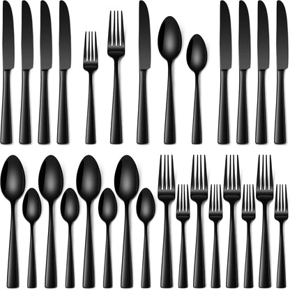 Stapava 20 Piece Silverware Set, Food-Grade Stainless Steel Flatware Sets for 4 Mirror Polished Cutlery Utensil Sets Include Dinner Knives Spoons and Forks Set Dishwasher Safe for Home Restaurant