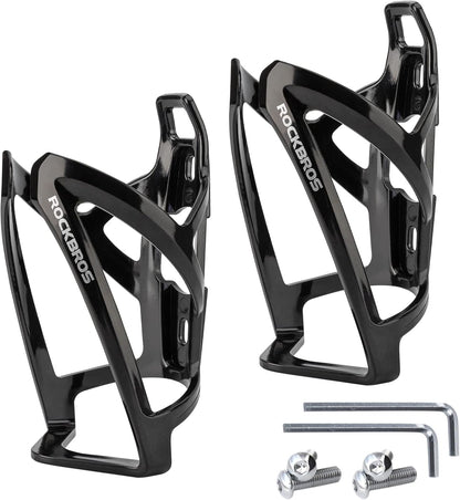 ROCKBROS Bike Water Bottle Holder Ultra-Light Bicycle Bottle Cages with Screws Tool, Universal Bike Cup Holder Rack for Road MTB Bikes…