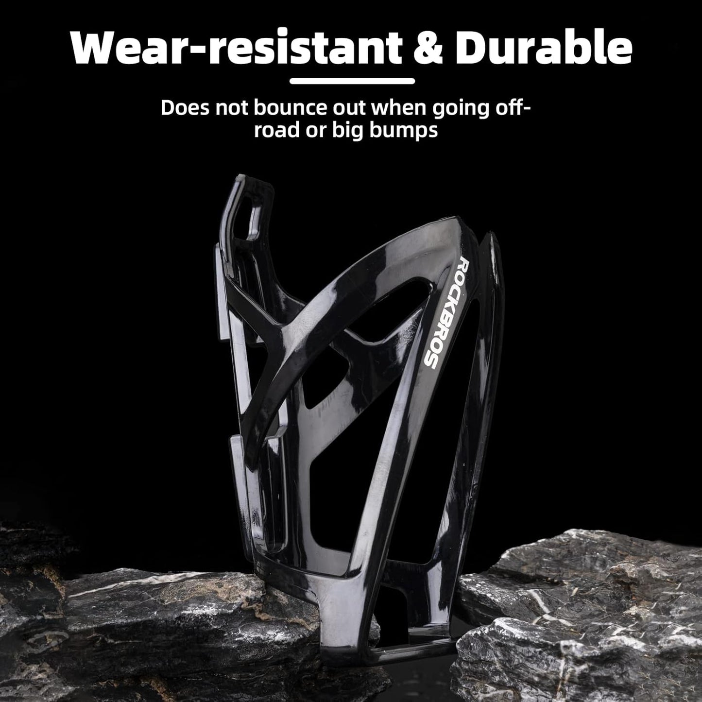 ROCKBROS Bike Water Bottle Holder Ultra-Light Bicycle Bottle Cages with Screws Tool, Universal Bike Cup Holder Rack for Road MTB Bikes…