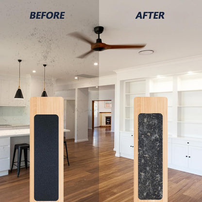 Ceiling Fan Filters for Blades, Carbon Air Filter Pads | 5 Pack Activated Coconut Shell Carbon, Peel and Stick, Unscented Air Purifier Pads, Helps Capture Household Dust Particles