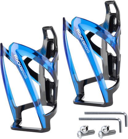 ROCKBROS Bike Water Bottle Holder Ultra-Light Bicycle Bottle Cages with Screws Tool, Universal Bike Cup Holder Rack for Road MTB Bikes…