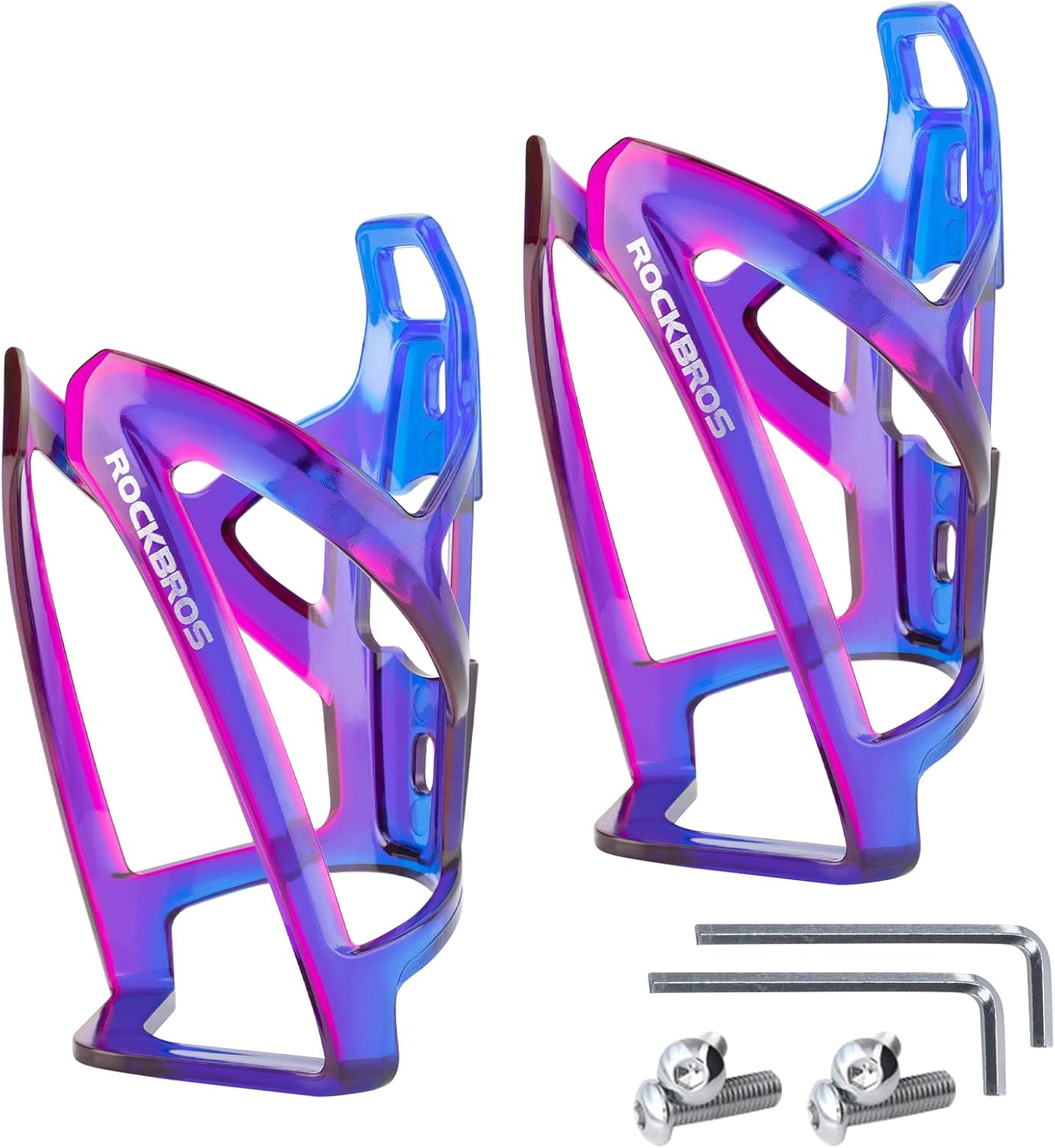 ROCKBROS Bike Water Bottle Holder Ultra-Light Bicycle Bottle Cages with Screws Tool, Universal Bike Cup Holder Rack for Road MTB Bikes…