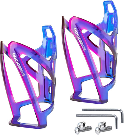 ROCKBROS Bike Water Bottle Holder Ultra-Light Bicycle Bottle Cages with Screws Tool, Universal Bike Cup Holder Rack for Road MTB Bikes…