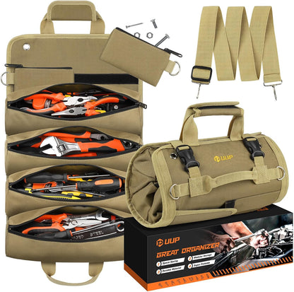 Viral Vault™ Tool Roll Pro — Portable Roll-Up Tool Organizer