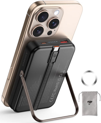 Aioneus Magnetic Power Bank 10K Wireless Portable Charger (20W)