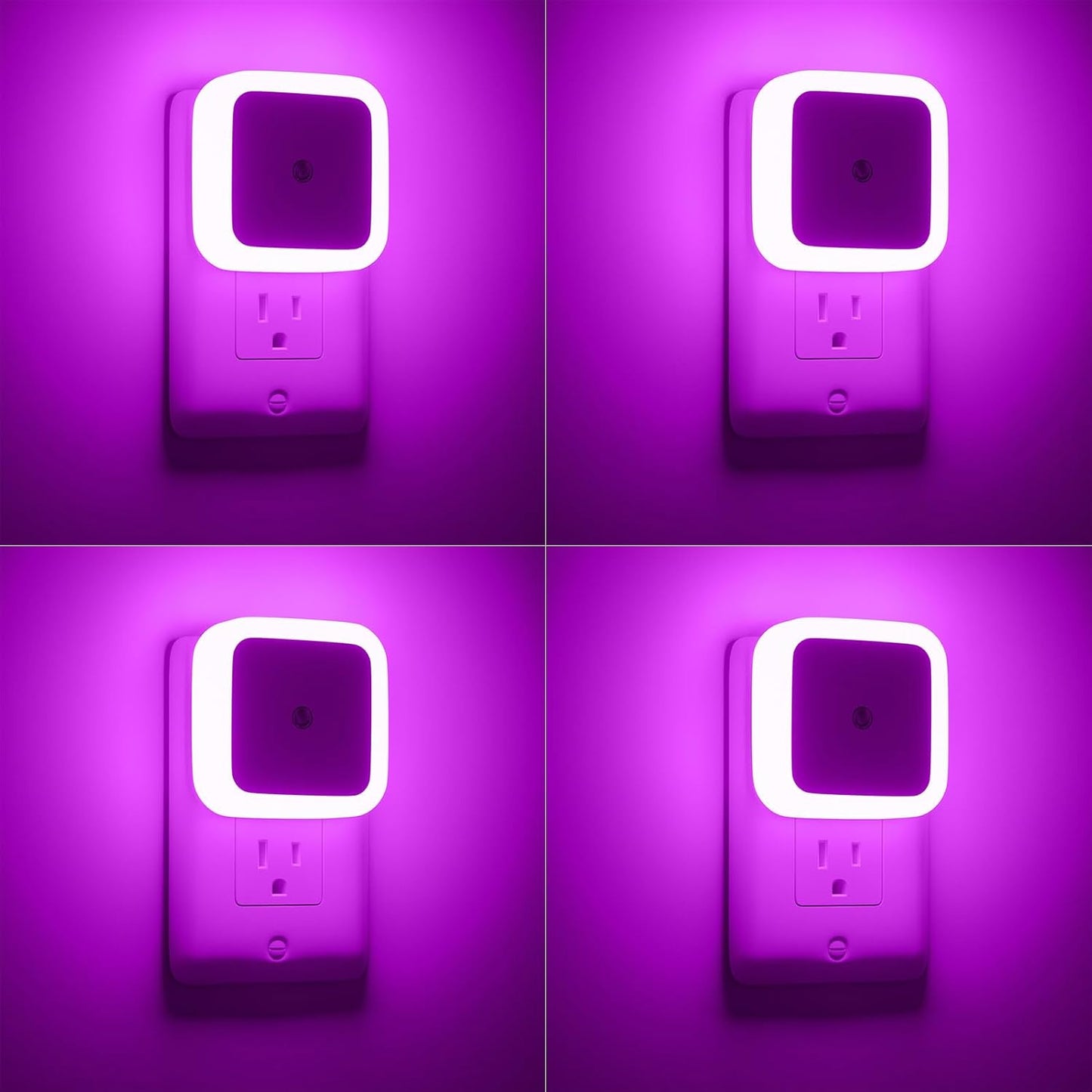 Sujeet Night Light, Night Lights Plug into Wall 4-Pack, Nightlight Plug in Night Lights, Dusk to Dawn Night Lamp Led Night Light for Bedroom, Bathroom, Hallway Warm White