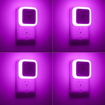 Sujeet Night Light, Night Lights Plug into Wall 4-Pack, Nightlight Plug in Night Lights, Dusk to Dawn Night Lamp Led Night Light for Bedroom, Bathroom, Hallway Warm White
