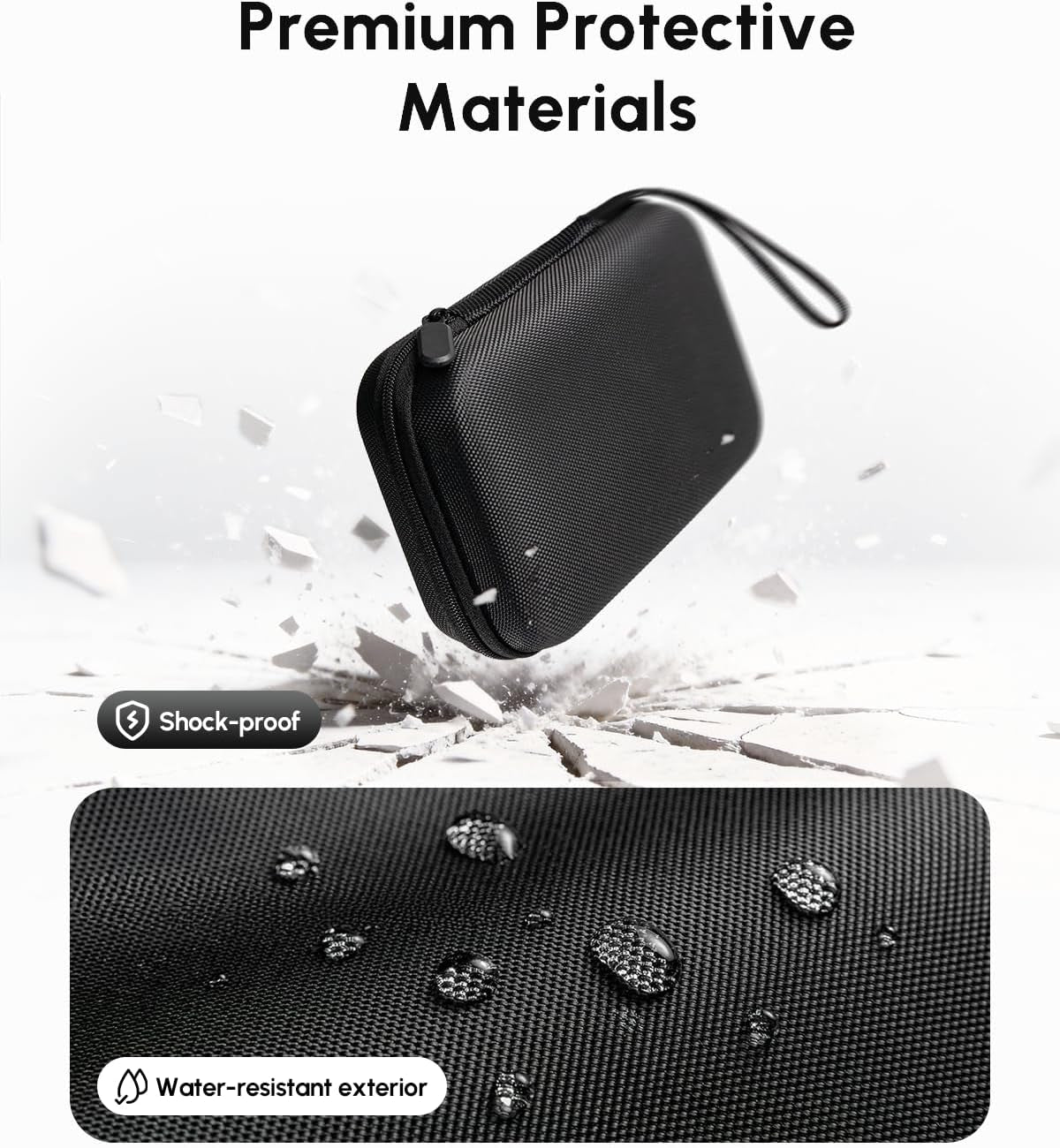 Viral Vault Wireless Charger Travel Case — Hard-Shell Organizer for Hicober 3-in-1 Charging Station