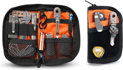 Viral Vault VE10 Compact EDC Organizer Pouch — 500D Fabric, YKK Zipper & Multi-Pocket Storage