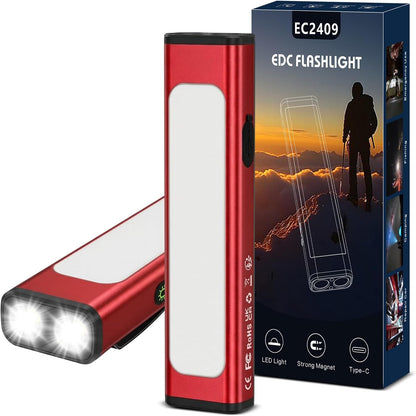 **Viral Vault 1200-Lumen Rechargeable EDC Flashlight — 9 Lighting Modes, Magnetic Base & USB-C Charging**