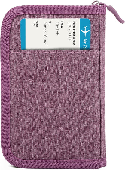 Viral Vault Leather Passport Holder — Genuine Leather, RFID Blocking & Air Tag Holder